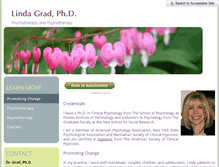 Tablet Screenshot of lindagradphd.com